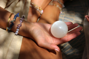 Open image in slideshow, Selenite Sphere
